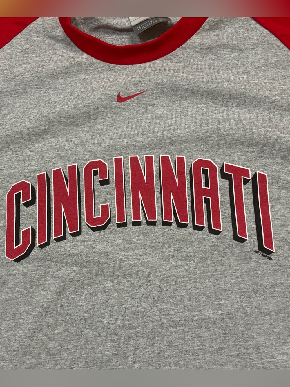 Vintage 2006 Nike MLB Cincinnati Reds Raglan Shirt Large